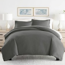 ienjoy Home Hotel Collection Soft Brushed Microfiber Duvet Twin/Twin XL Gray