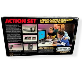 Lotto Bundle NES Nintendo ACTION SET scatola originale completa con 9 giochi senza manuali