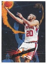 1995-96 Skybox Premium Basketball Allan Houston Card #36 Detroit Pistons