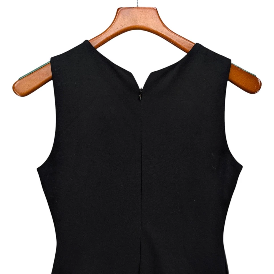 Vestido Bailey 44 Word Pyramid Bodycon Negro Sin Mangas Imitación Cuero Detalle Talla S Foto 4 de 4