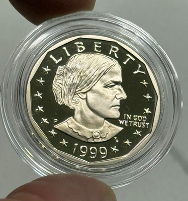 1999 P Proof Susan B. Anthony Dollar w/OGP & COA | eBay