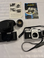 Honeywell Pentax Spotmatic 35mm SLR Camera Super-Takumar 55mm f/1.8 Lens Cas