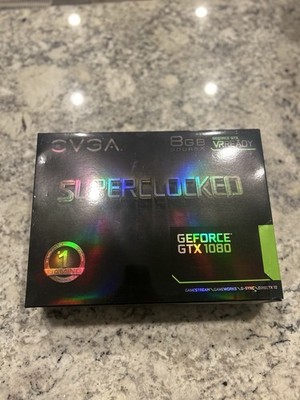 EVGA GeForce GTX 1080 SC GAMING ACX 3.0 8GB GDDR5X VR Ready Graphics GPU Card