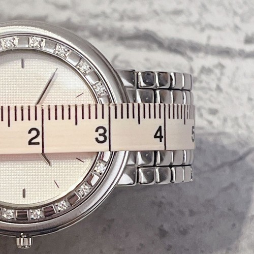 Seiko Credor 8N70-6030 Diamant 20P 18K St. Acier Rond Blanc Quartz Montre Hommes - Photo 10 sur 10