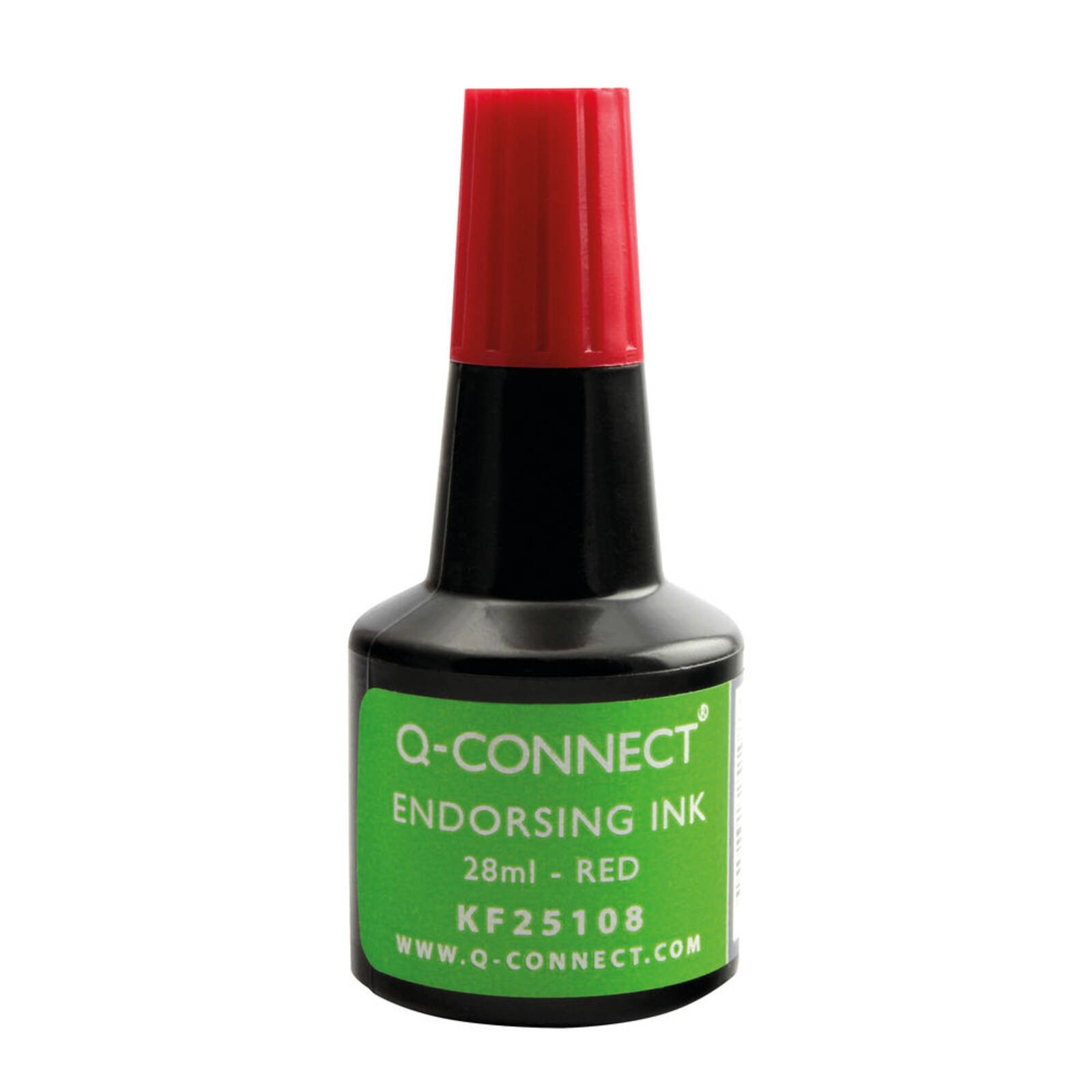 Q-Connect Endorsing Ink 28ml Red (Pack of 10) Ref - Image 2