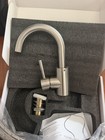 Bathroom Faucet Single-Hole Deck Mount Kitchen Faucet Lever Handle Silver Kit — photo 1