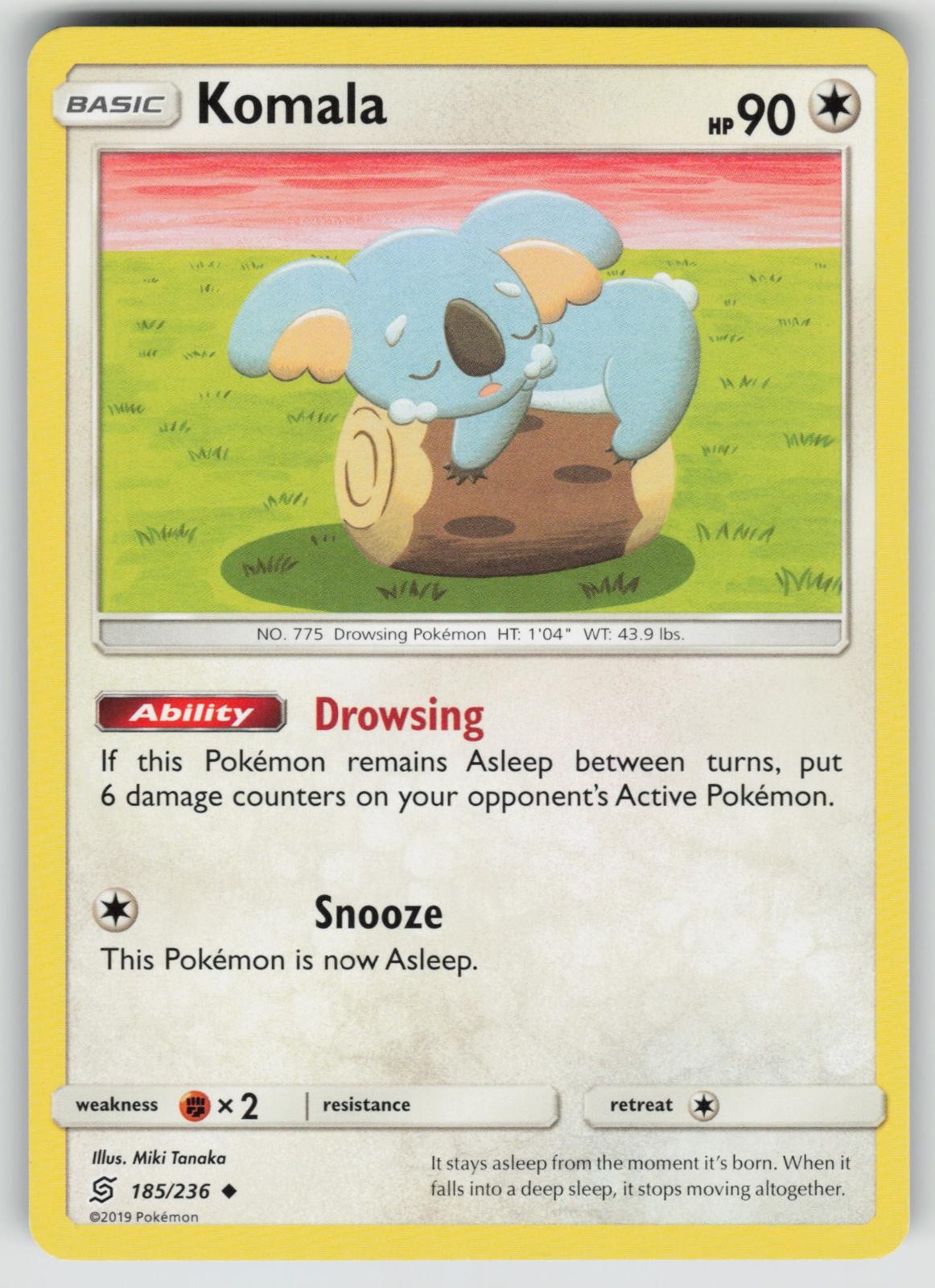 POKEMON KOMALA 185 UC UNIFIED MINDS NM