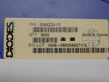 25 Diodes Inc. SMAZ24-13 24V 1W Surface Mount Zener Diodes