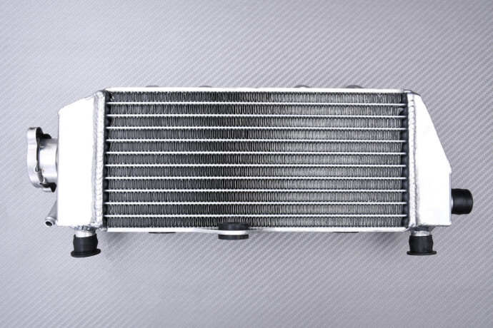 Radiateur alu YAMAHA YZ 250 avec faisceau élargi 40mm de type droit