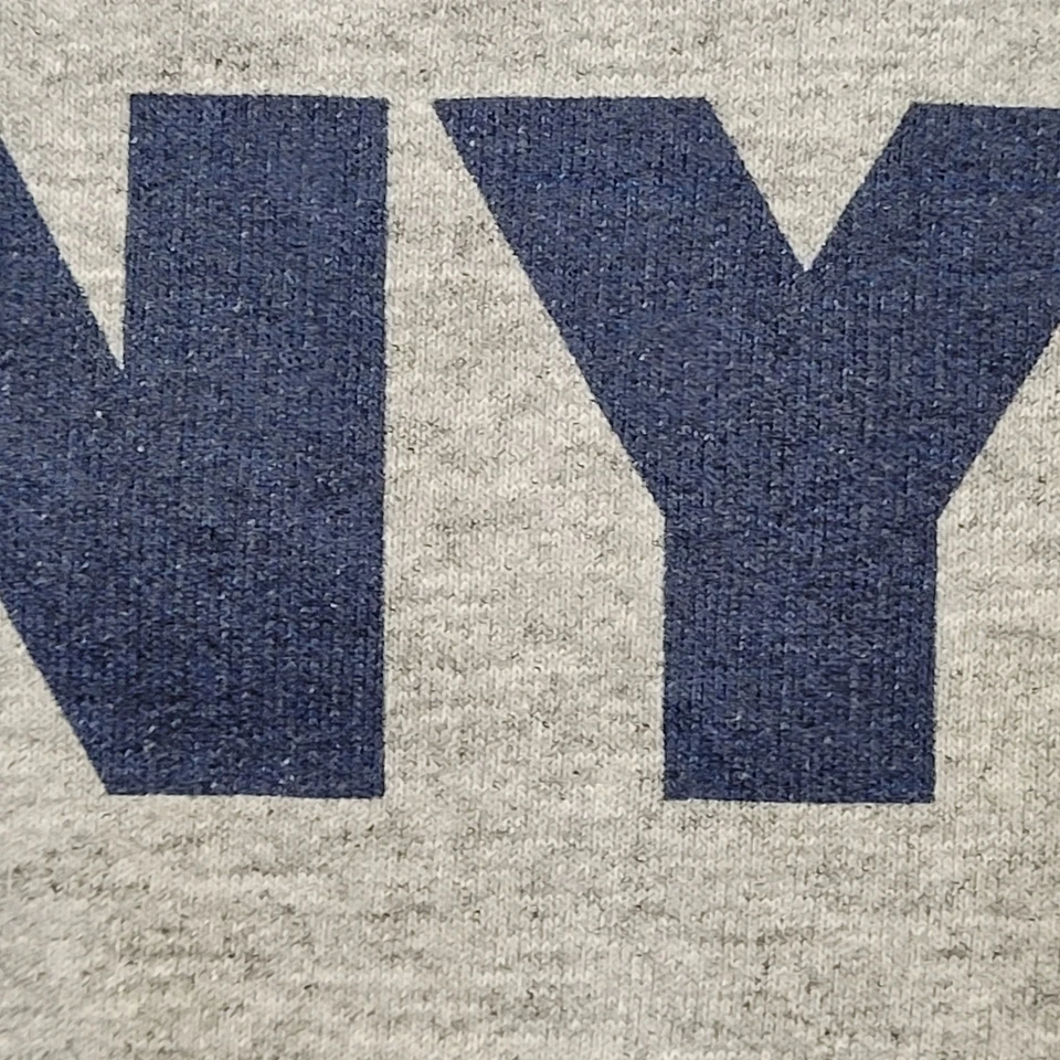 Sudadera De Colección DKNY Para Mujer Grande 22x21 Suelta Gris Cuadrada Algodón Poli Polar Foto 4 de 4