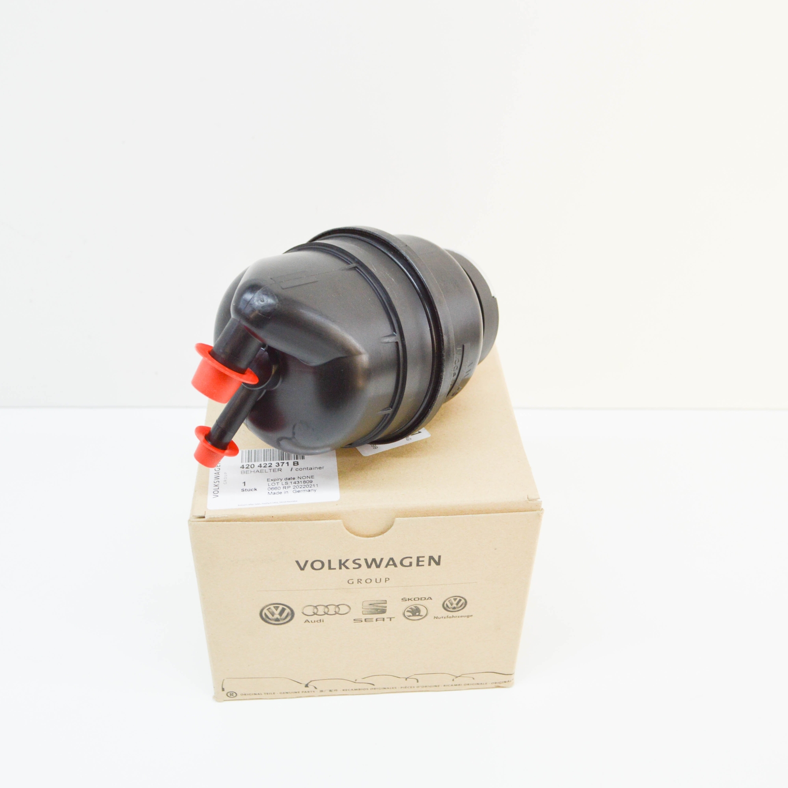 NEW AUDI R8 42 POWER STEERING RESERVOIR OIL CONTAINER 420422371B ORIGINAL