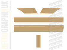 VESPA PX Seitenwand Streifen, Schutzblech, Werkzeugkiste EINFACH Mod Skinhead Aufkleber.