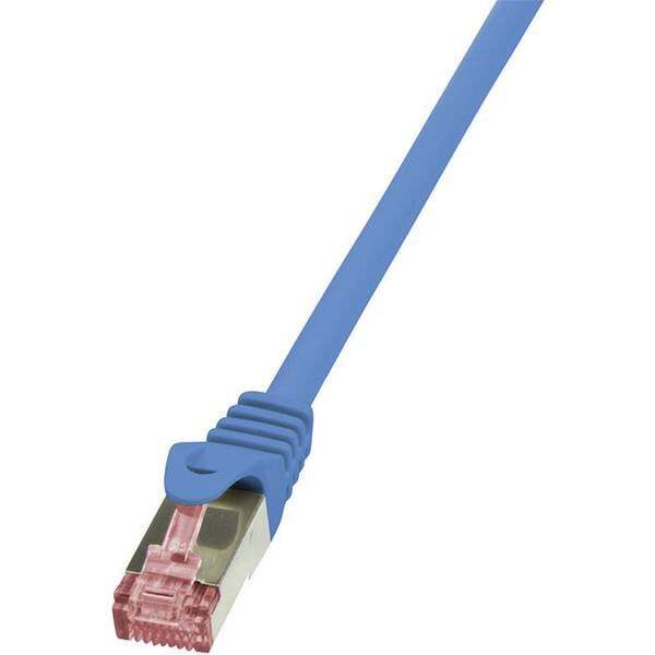 Cavo di collegamento rete rj45 logilink cat 6 s/ftp 1 m blu ritardante