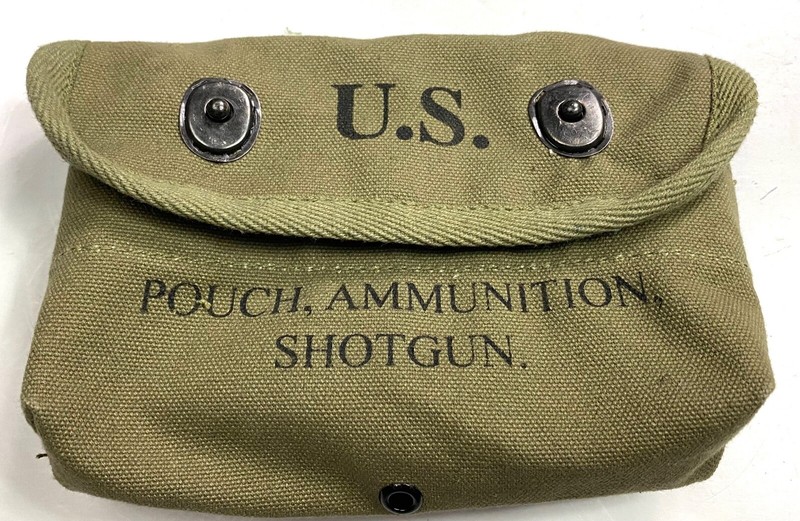 WWII US M1942 TRENCH SHOTGUN AMMO POUCH-OD#3