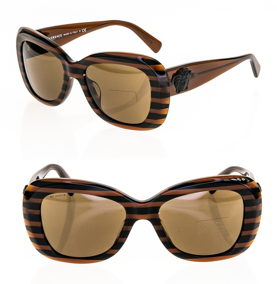 VERSACE Sunglasses VE4317 Translucent Rule Brown Striped  display picture 3