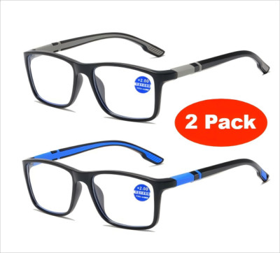 2er Packs Lesebrille bruchsicher +1.0 +1.5 2.0 2.5 3.0 +4.0 moderne Damen Herren