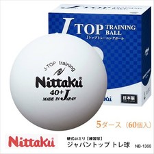 Nittaku Table Tennis Practice Balls 60 pcs / 5 dozen 40mm Japanese Quality