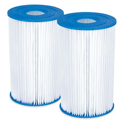 Type B Pool Filter Cartridge 2-Pack, White, Adults