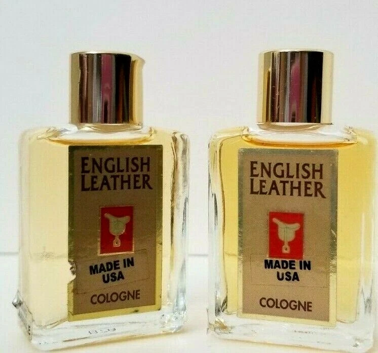 Paquete de 2 mini salpicaduras de cuero inglés eau de cologne de 0,5 oz por DANA TAPA ROSCADA Foto 4 de 4