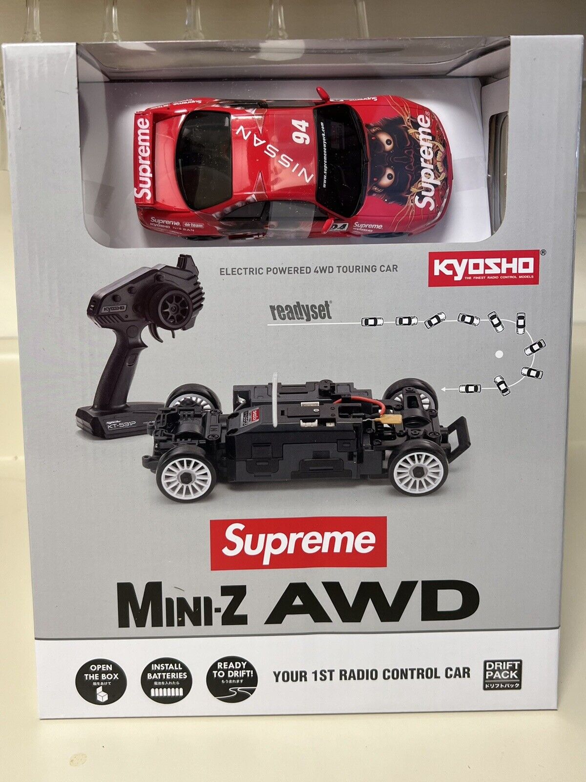 Supreme X Kyosho Mini-Z Nissan Skvline Nismo R33 RC Readset READY TO SHIP!!