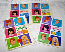 NEW VINTAGE 1964 BARBIE EXCLUSIVE FASHIONS By Mattel BOOKS 1 - 4 GREAT CONDITION