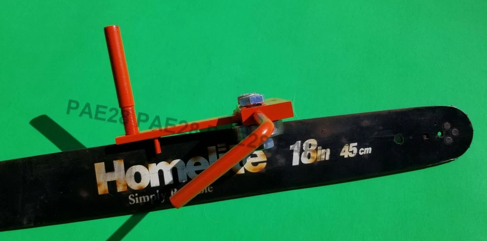 Cierre de riel de barra guía de motosierra completamente ajustable para adaptarse a diferentes barras de calibre  Foto 4 de 4