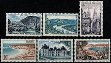 FRANCE 1954 SÉRIE TOURISTIQUE YT n° 976 à 981 Neufs ★★ luxe / MNH (A)