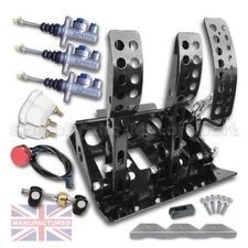 FITS BMW E30 FLOOR MOUNTED HYDRAULIC PEDAL BOX KIT – 3-PEDAL AP CYLINDERS