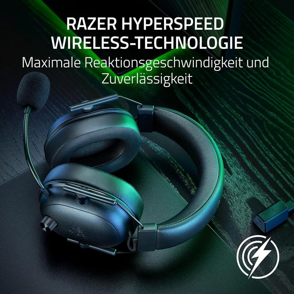 Razer BlackShark V2 HyperSpeed Gaming Headset Dual Wireless v7.1 Multi-Plattform - Bild 4 von 4
