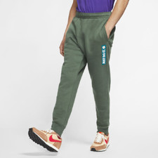 NIKE Size L Sportswear Men's JUST DO IT Fleece Sweatpants