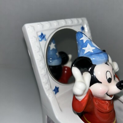 Schmid Disney Mickey Mouse Music Box Fantasia SORCERER Animated