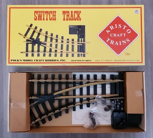 Aristocraft 30350 G Scale Manual Left Hand brass Switch - New in the box - Picture 1 of 3