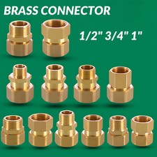 1/2" 3/4 1" BSP Female Male Thread Coupler Brass Connector Fitting Adapter Union