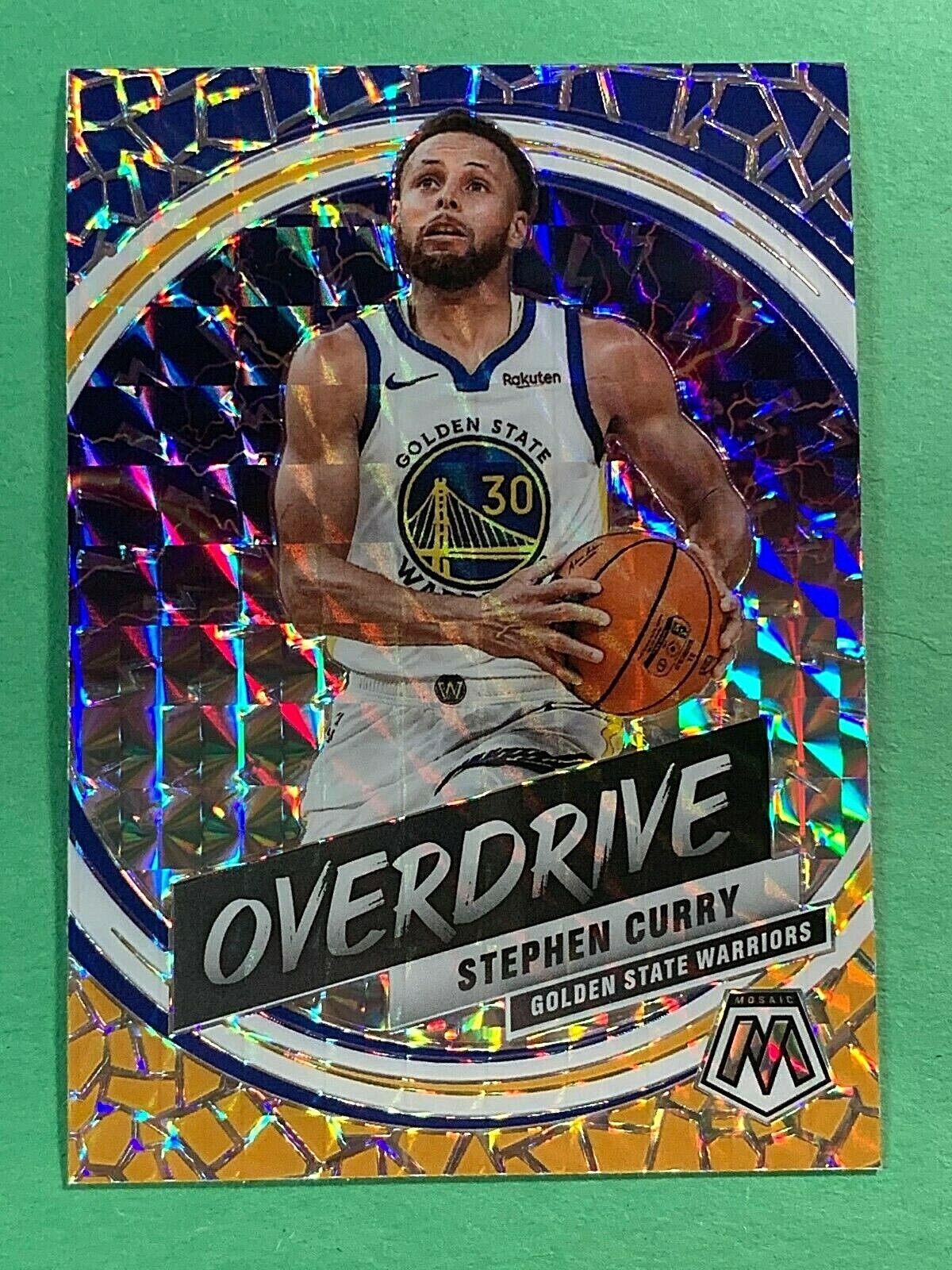 2019-20 PANINI MOSAIC OVERDRIVE SP PRIZM #23 BASKETBALL STEPHEN CURRY WARRIORS