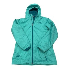 The North Face Wind Breaker Girl Jacket Large 14/16 Sherpa Warm Dry Vent Rain