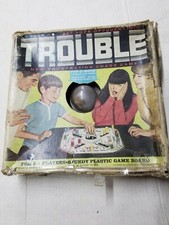 Vintage Trouble Board Game by Kohner Bros. 1965 Original Made In USA box damaged