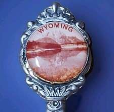 Wyoming Cowboy Souvenir Spoon US State Collectible Vintage