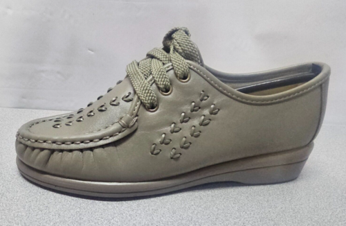 New Soft Spots Bonnie Lite Women Size 6 M Taupe Loafer Shoe Oxford Casual Work - Picture 2 of 9
