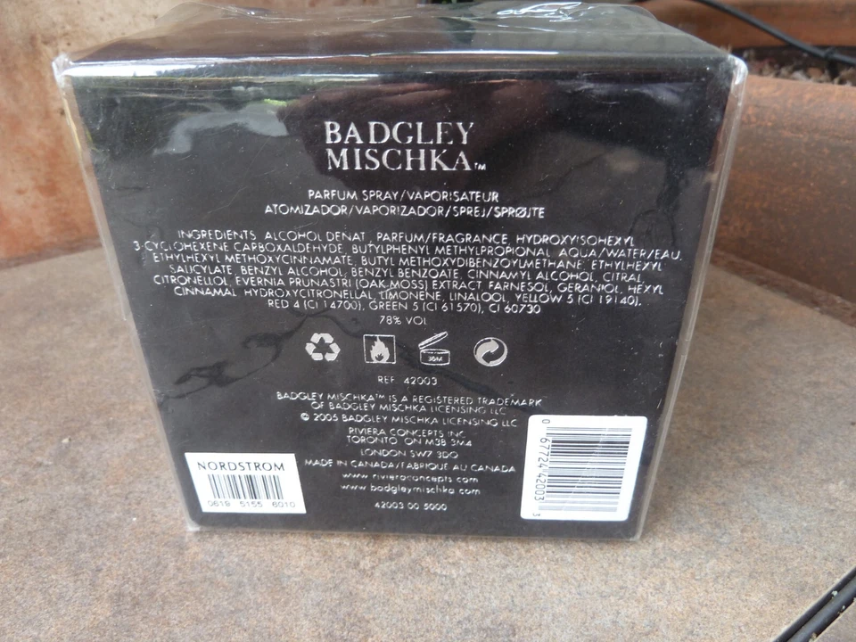 NUEVO Raro Original De Colección BADGLEY MISCHKA Perfume EDP Perfume Fragancia Spray Sellado Foto 3 de 4