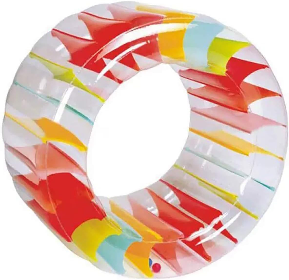 Inflatable Roller Float, 40'' Colorful Water Wheel, Swimming Pool Roller Toy for