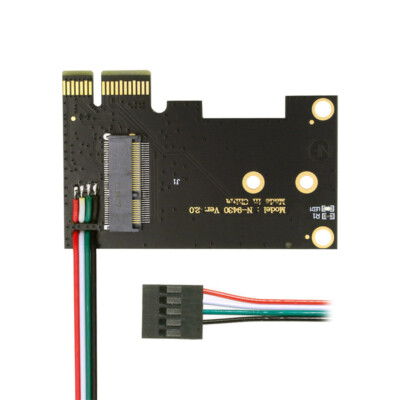NFHK M.2 Key E to PCIe X1 WiFi Bluetooth adapter  work with NGFF M.2 WiFi module