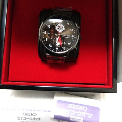 SEIKO x Monster Strike 7th Anniversary Men s Watch Analog Round 42mm Black