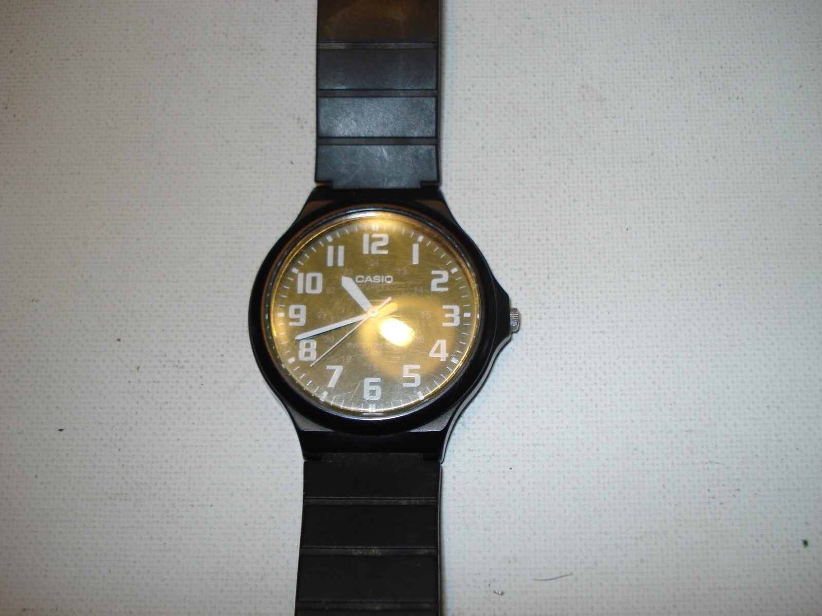 RARE LARGE MEN'S CASIO ANALOG SPORTS MILITARY TIME WA… - Gem