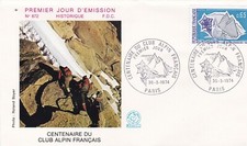FRANCE 1974 FDC CLUB ALPIN FRANCAIS YT 1788