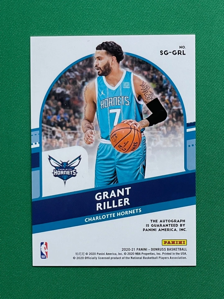2020-21 Panini Donruss Basketball GRANT RILLER RC SIGNATURE SERIES #SG-GRL - Image 3 of 4
