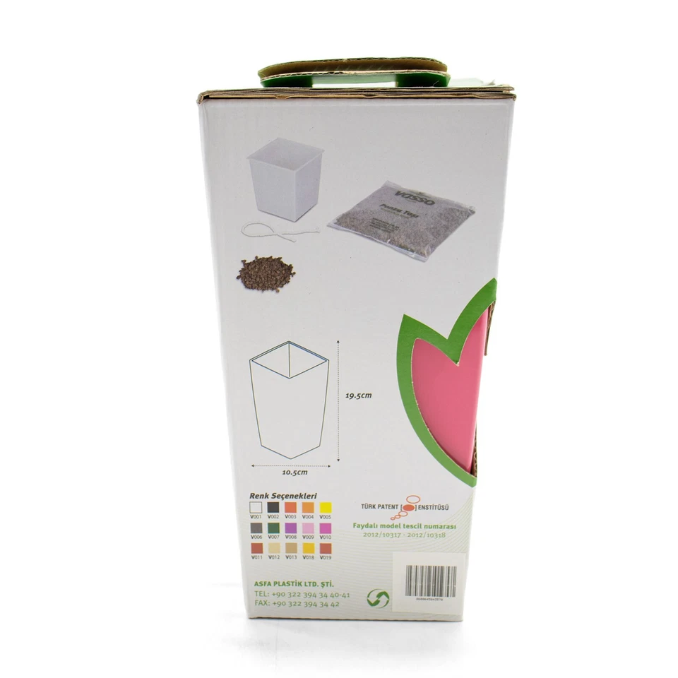 VASSO Kalika Vina Self Watering Flower Plant Pot Indoor Planter - Image 4 of 4