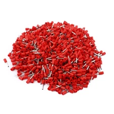 1000 Pcs 18 AWG 1.0mm2 Insulated Pin Cord End Wire Ferrules Terminal Red