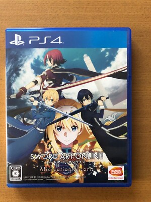 Sword Art Online Alicization Lycoris PS4 Japanese ver SONY Playstation 4