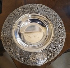 Piatto  Con Placca In Argento 925