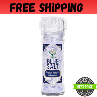 Rare Blue Mineral Salt - Coarse, High Potassium, Low Sodium, Unprocessed, 100g
